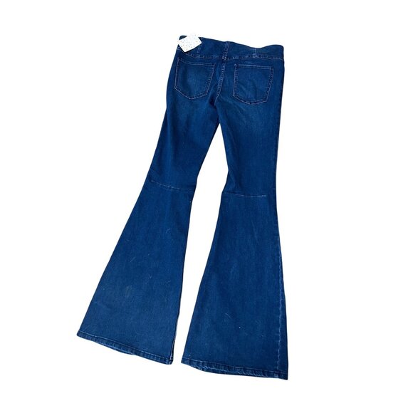 We The Free Penny Pull-On Flare Jean Rich Blue size 29 NWT - Picture 6 of 8